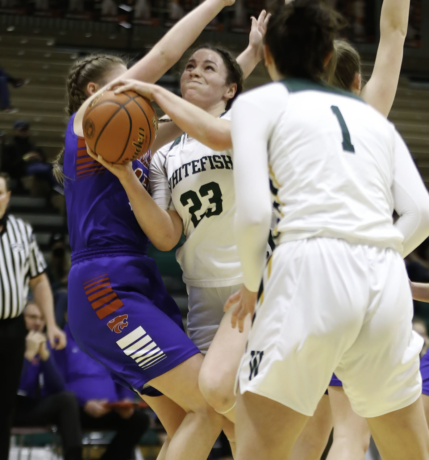 Class A girls Whitefish's Gracie Smyley